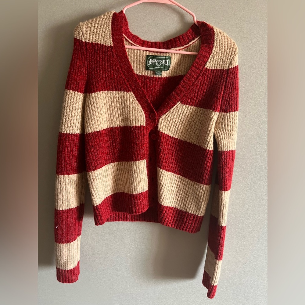 American Eagle button up sweater